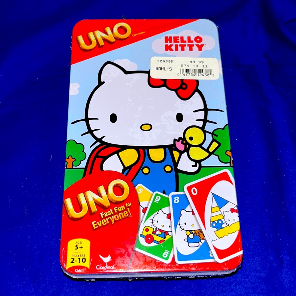 Hello Kitty Uno Card Game Tin - NWT